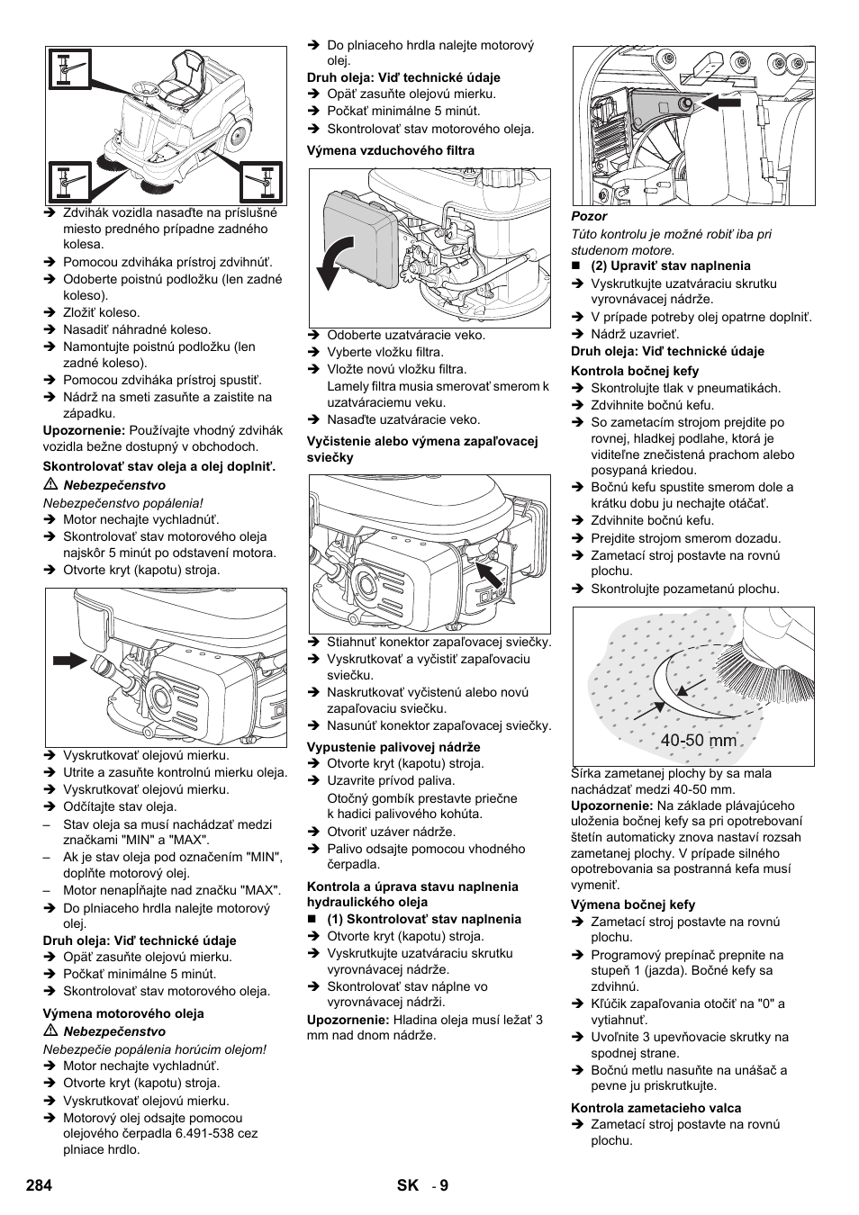 Karcher KM 90-60 R P User Manual | Page 284 / 392