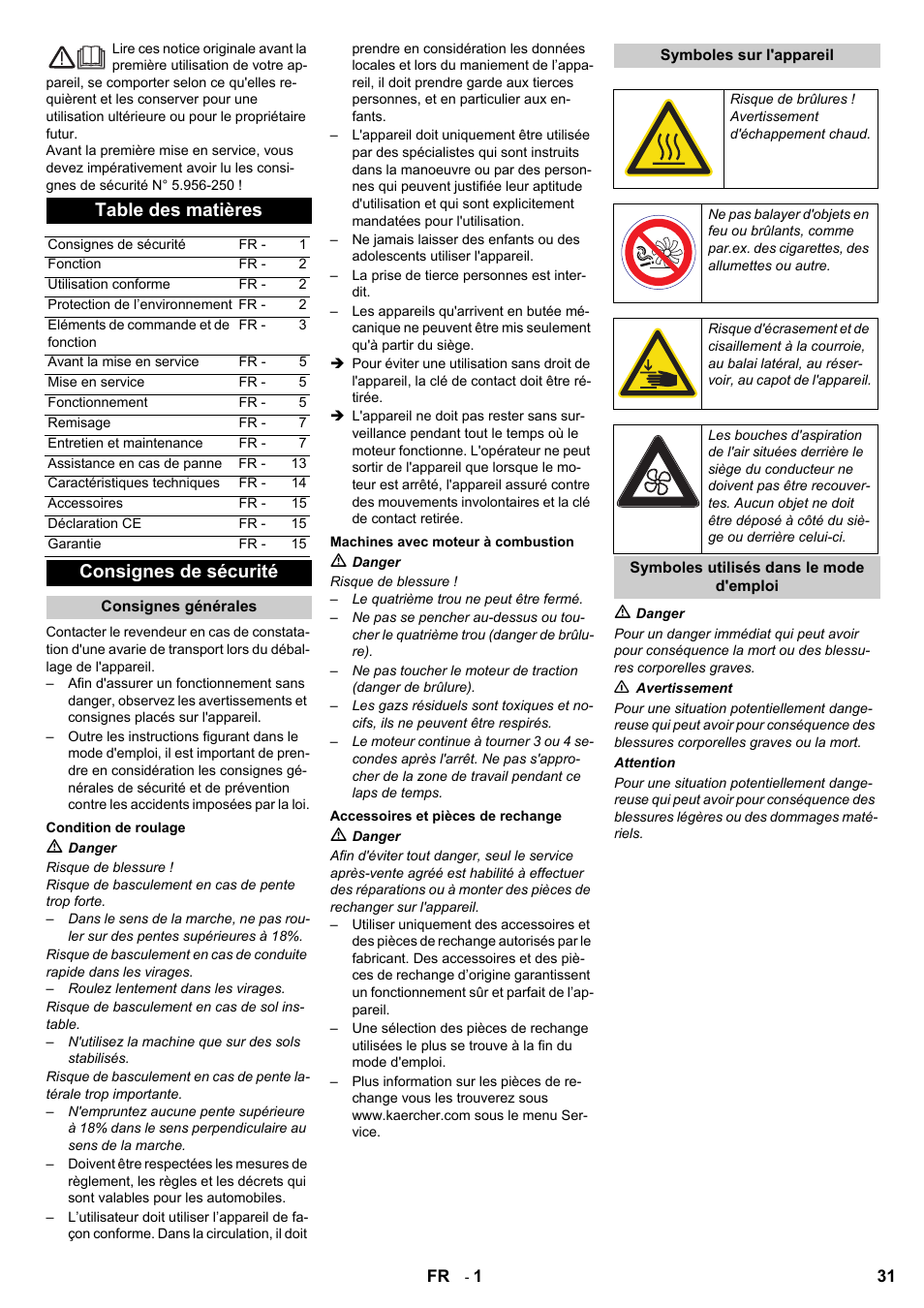 Karcher KM 90-60 R P User Manual | Page 31 / 392