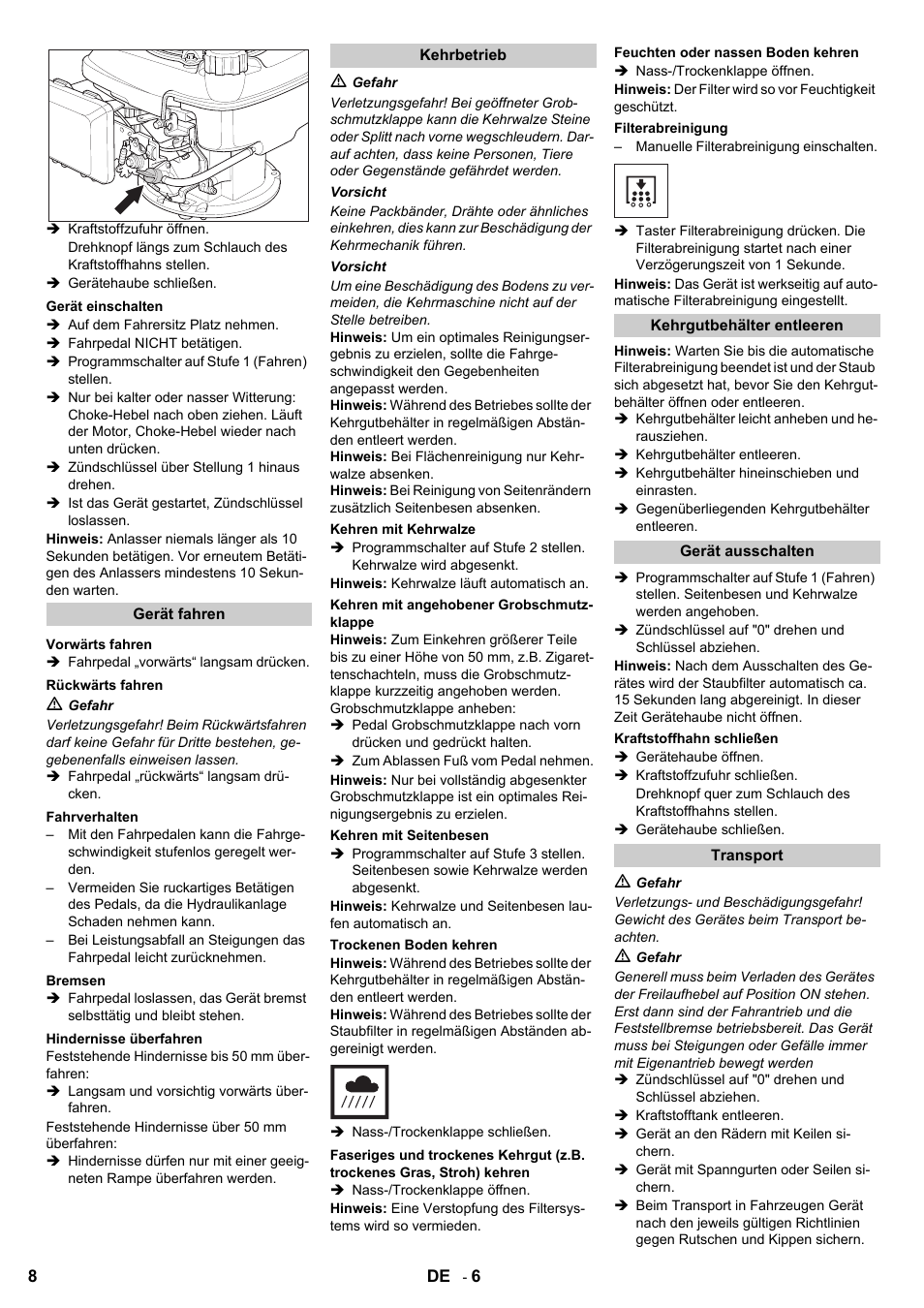 Karcher KM 90-60 R P User Manual | Page 8 / 392