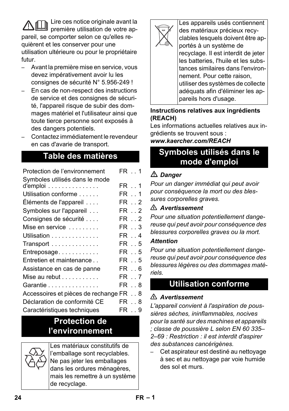 Karcher NT 14-1 Ap Te Adv L User Manual | Page 24 / 248