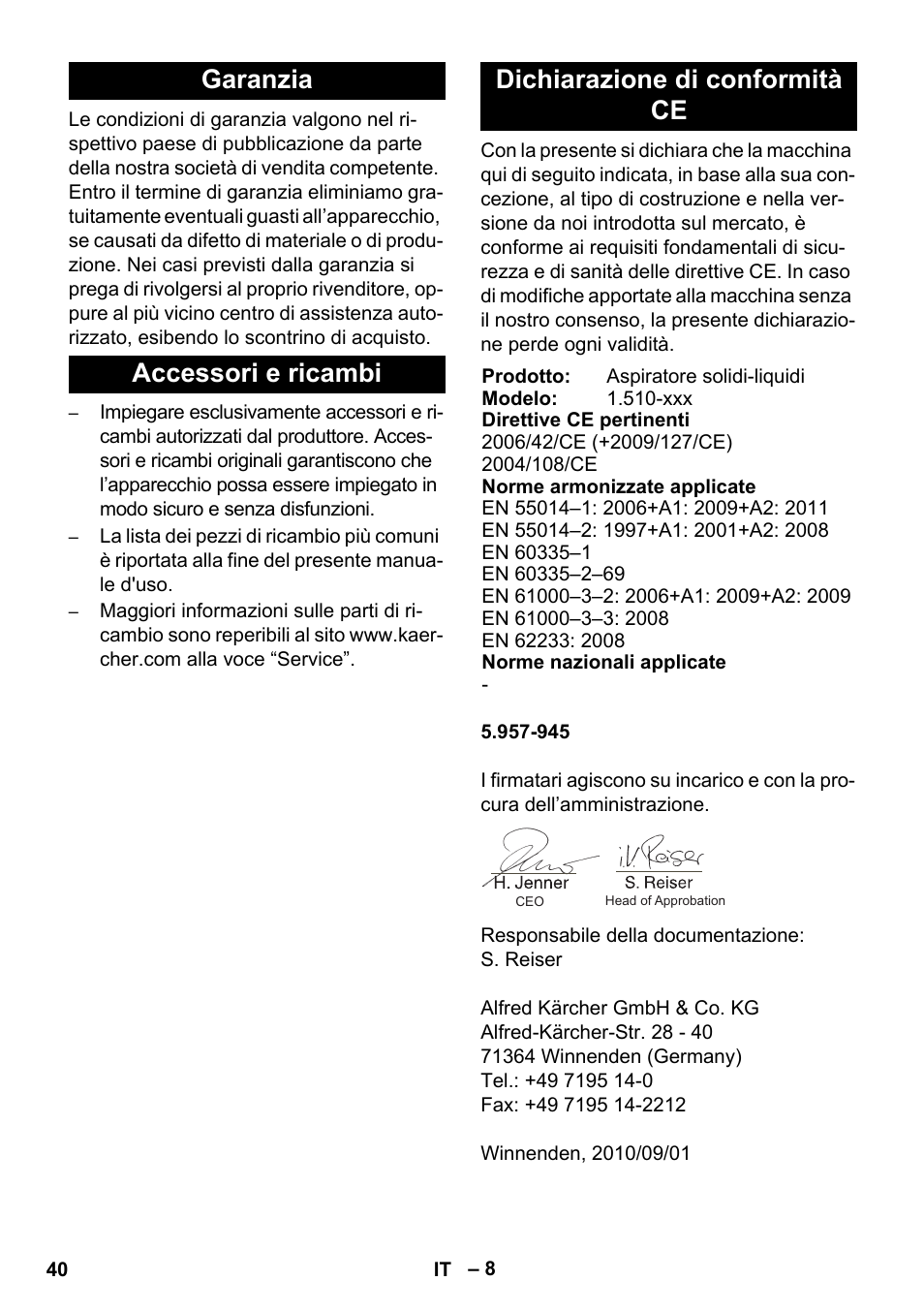 Karcher NT 14-1 Ap Te Adv L User Manual | Page 40 / 248