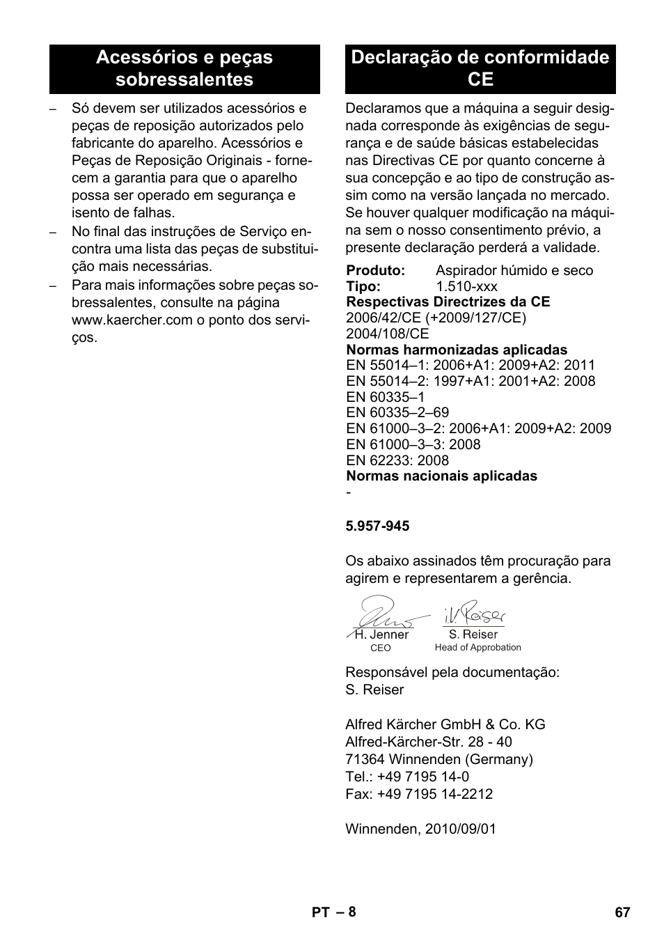 Karcher NT 14-1 Ap Te Adv L User Manual | Page 67 / 248