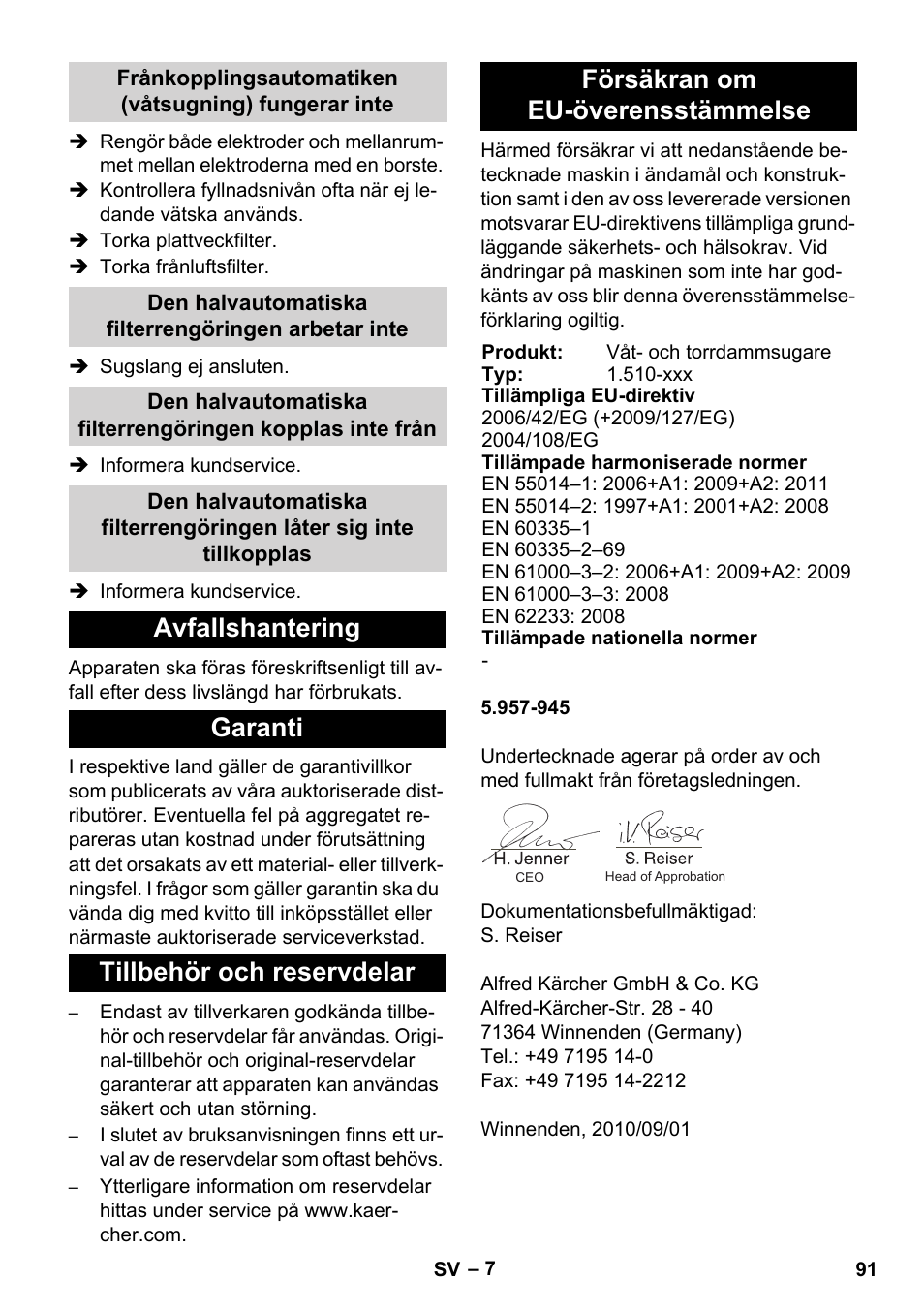 Karcher NT 14-1 Ap Te Adv L User Manual | Page 91 / 248