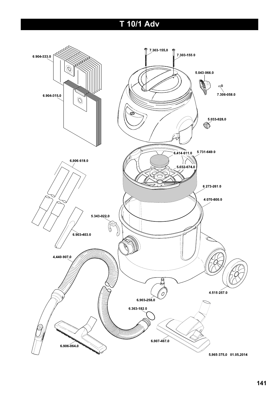 T 10/1 adv | Karcher T 10-1 Adv User Manual | Page 141 / 144