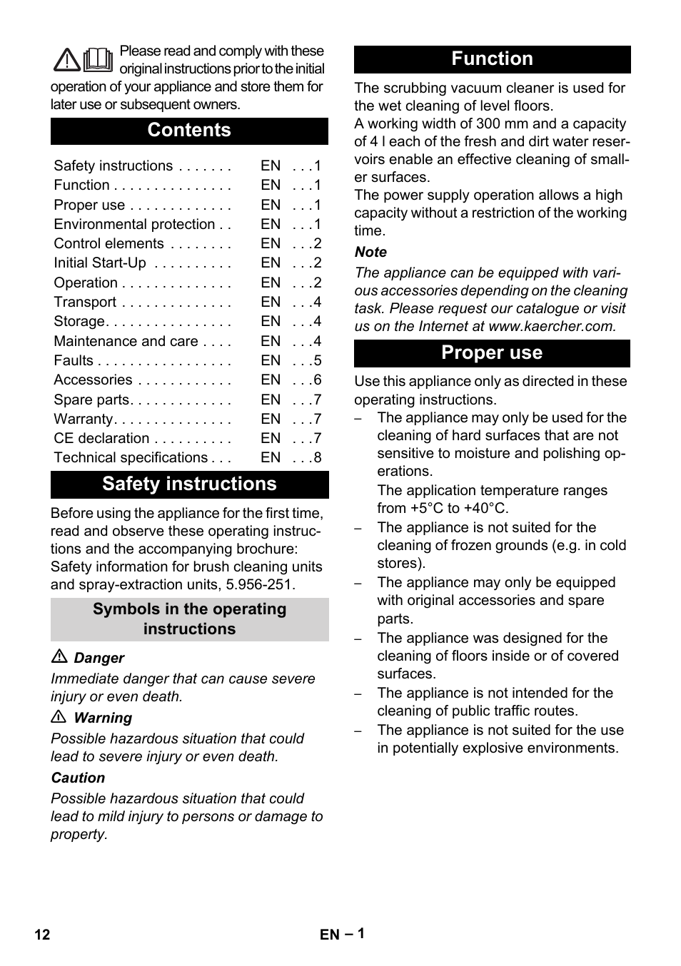 Karcher BR 30-4 C Adv User Manual | Page 12 / 244