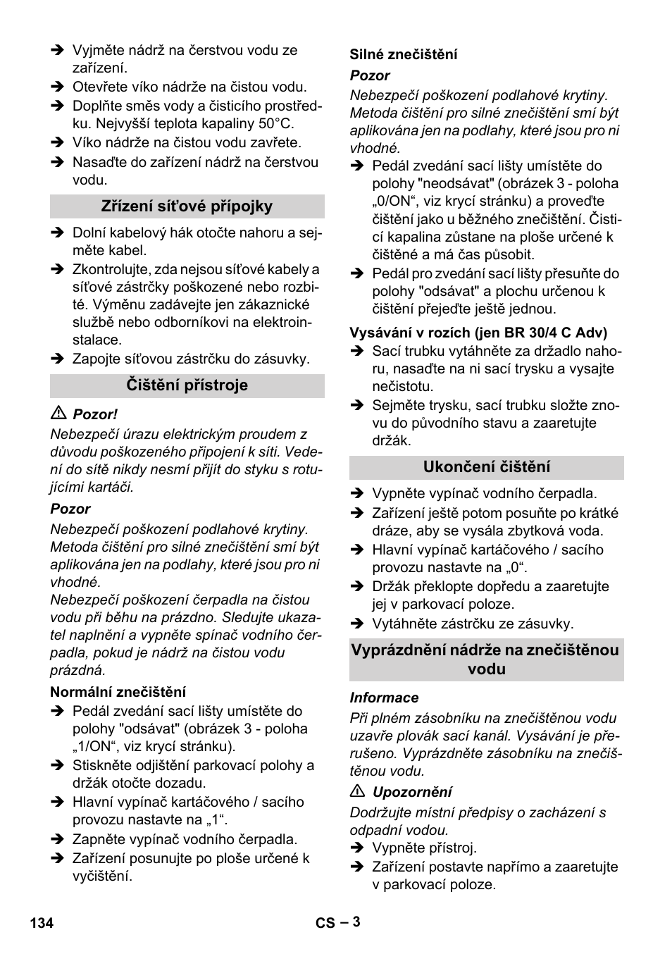 Karcher BR 30-4 C Adv User Manual | Page 134 / 244