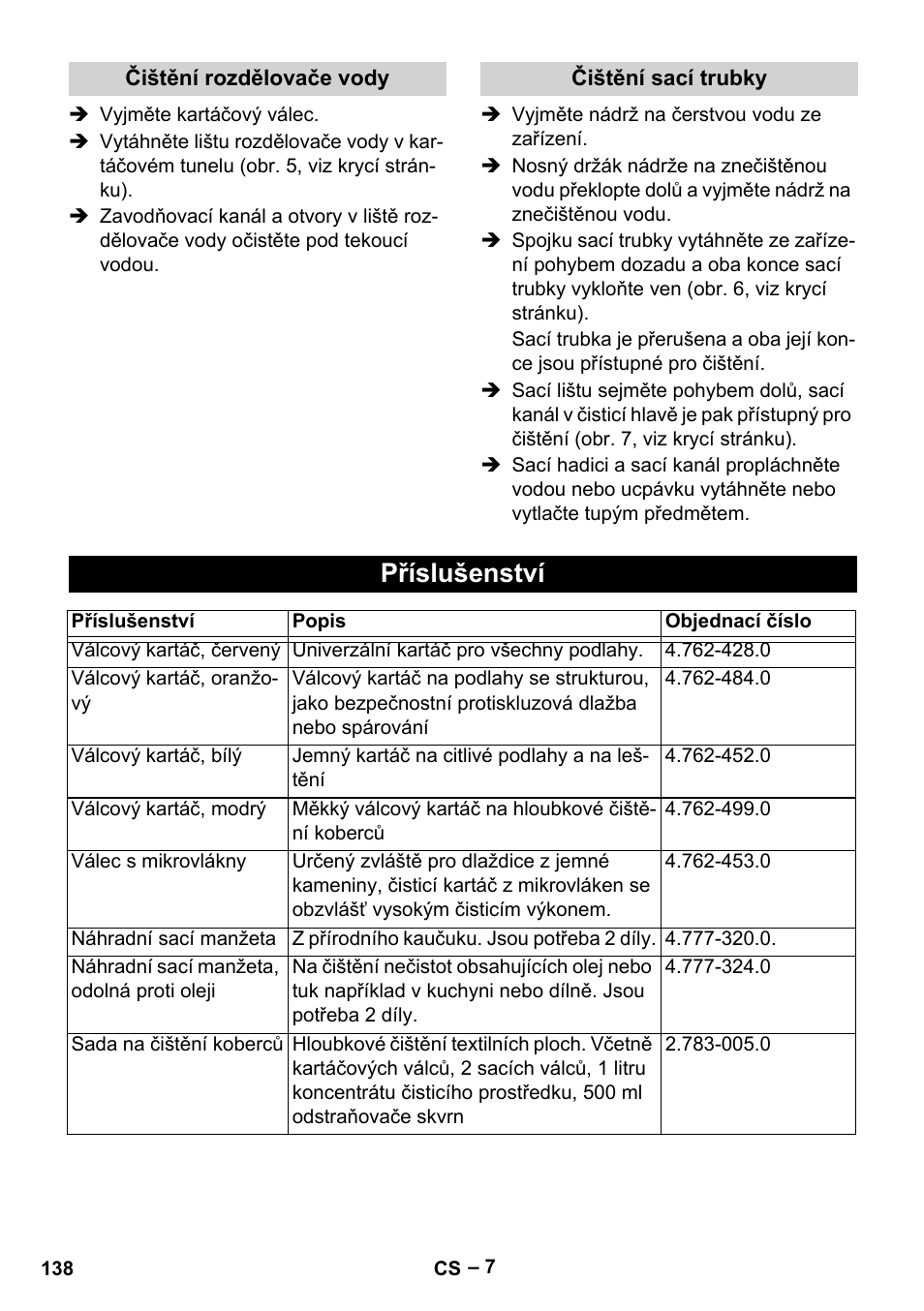 Příslušenství | Karcher BR 30-4 C Adv User Manual | Page 138 / 244