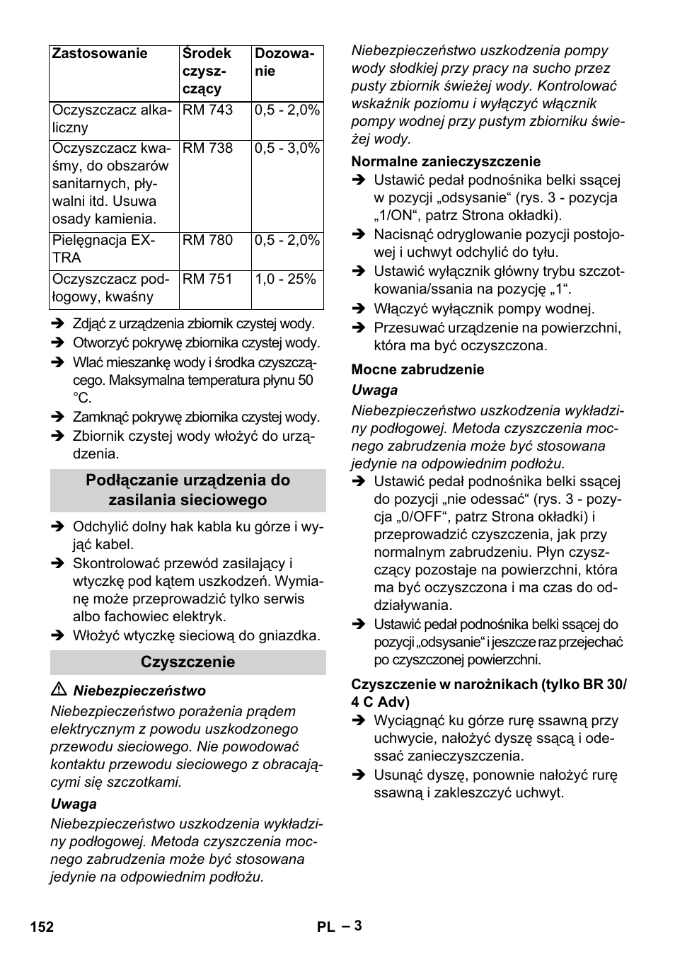 Karcher BR 30-4 C Adv User Manual | Page 152 / 244