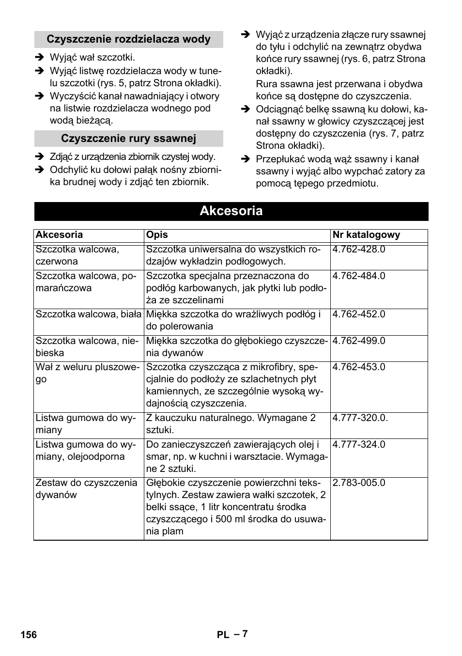 Akcesoria | Karcher BR 30-4 C Adv User Manual | Page 156 / 244