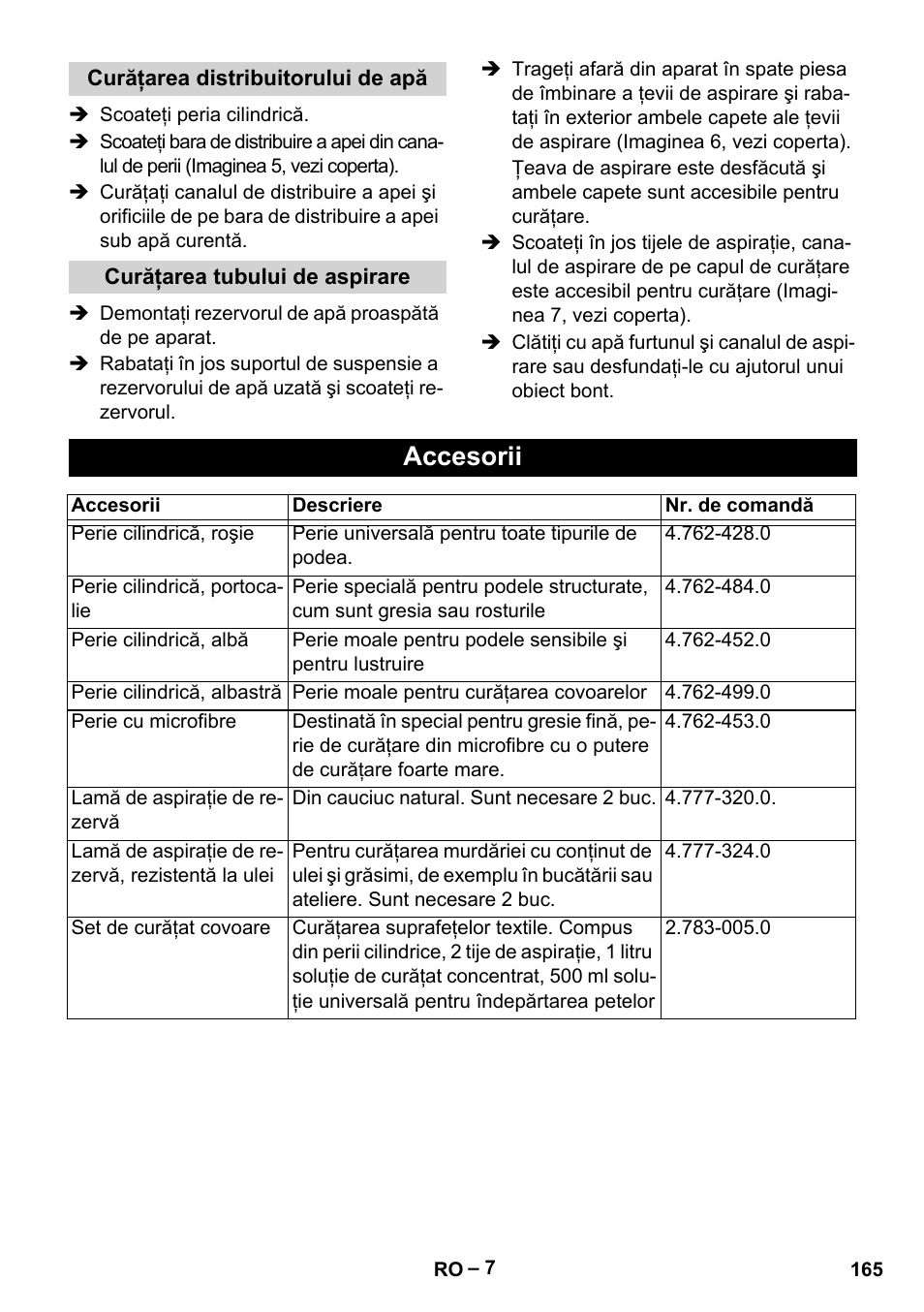 Accesorii | Karcher BR 30-4 C Adv User Manual | Page 165 / 244