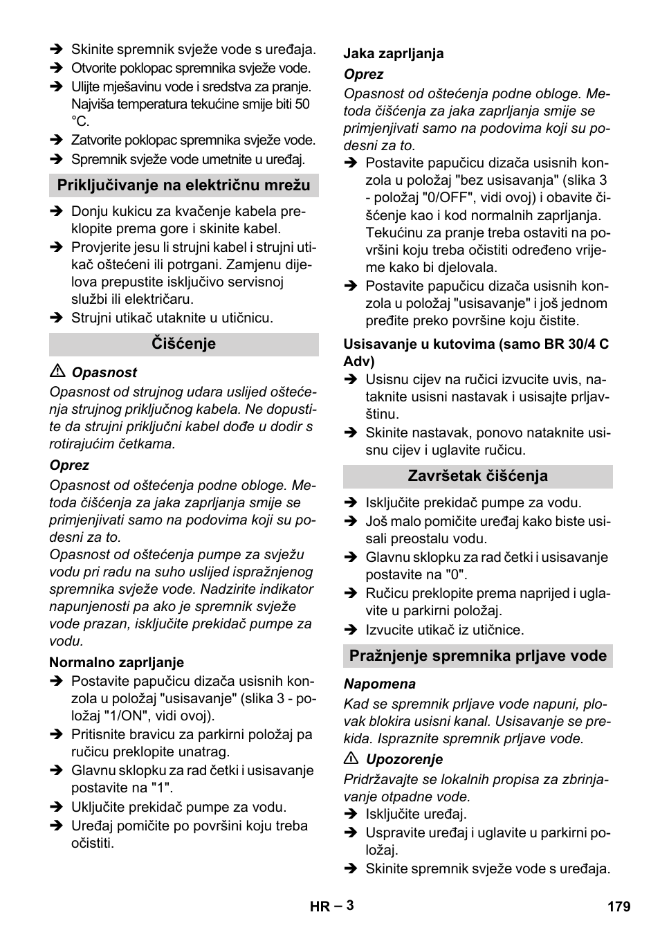 Karcher BR 30-4 C Adv User Manual | Page 179 / 244