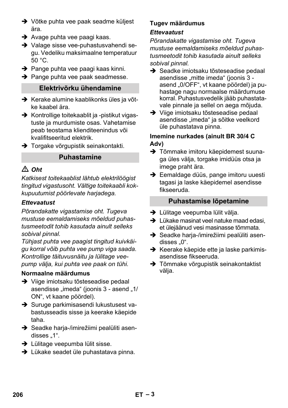 Karcher BR 30-4 C Adv User Manual | Page 206 / 244