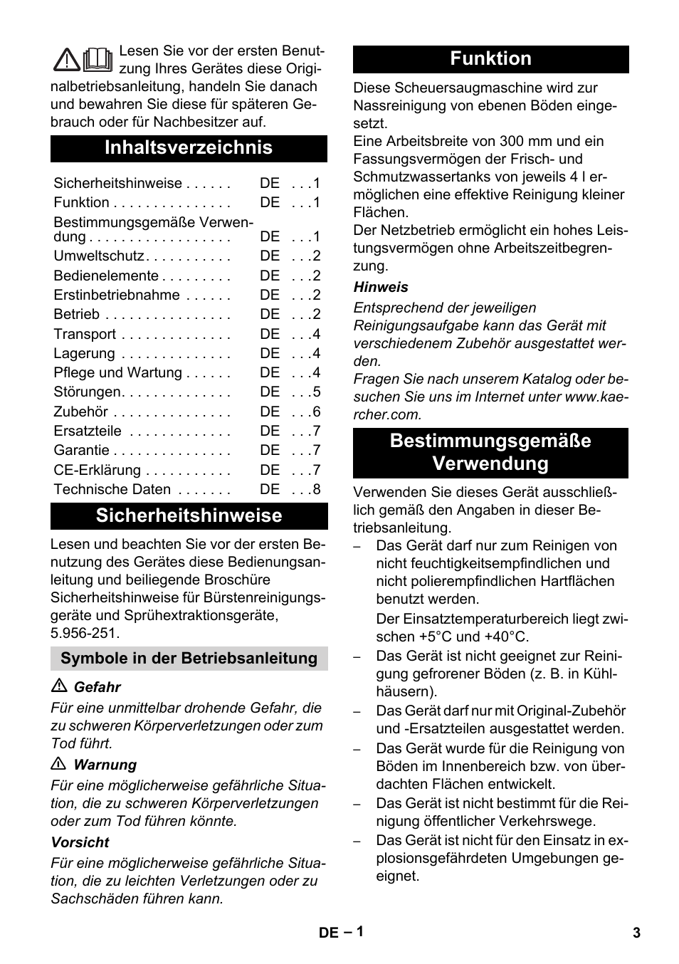 Karcher BR 30-4 C Adv User Manual | Page 3 / 244