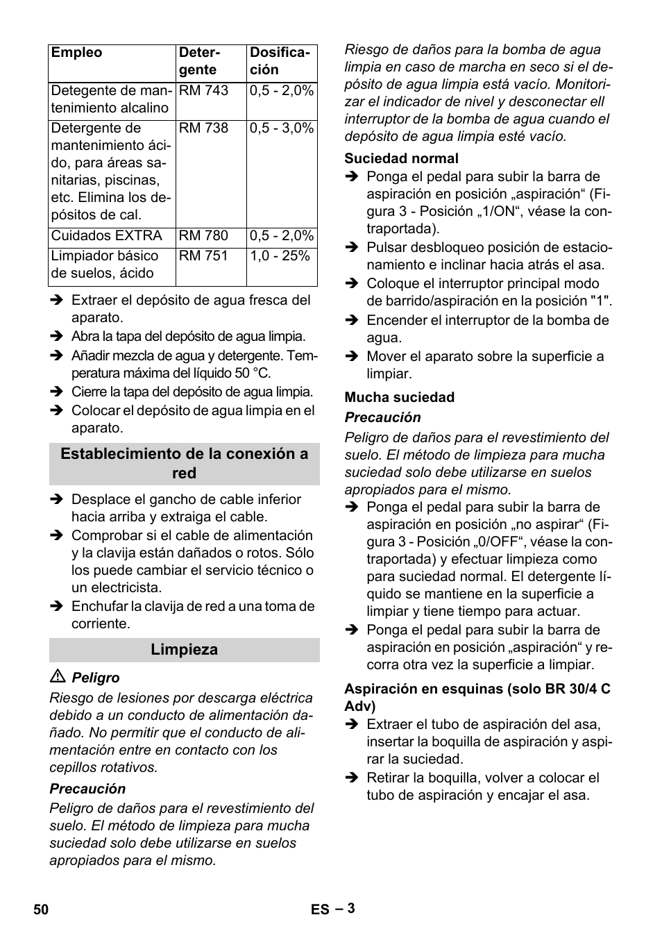 Karcher BR 30-4 C Adv User Manual | Page 50 / 244