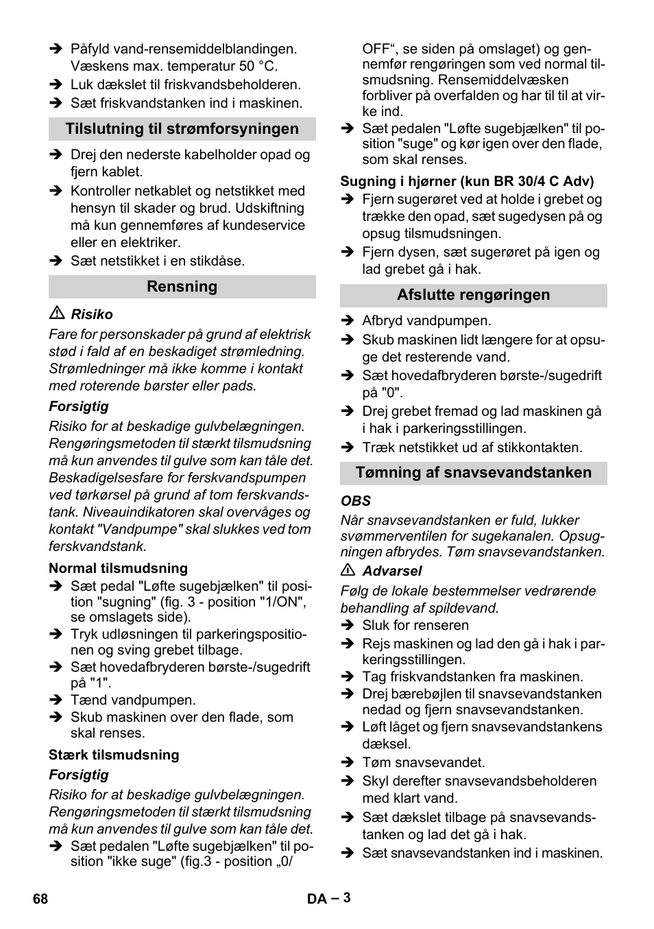 Karcher BR 30-4 C Adv User Manual | Page 68 / 244