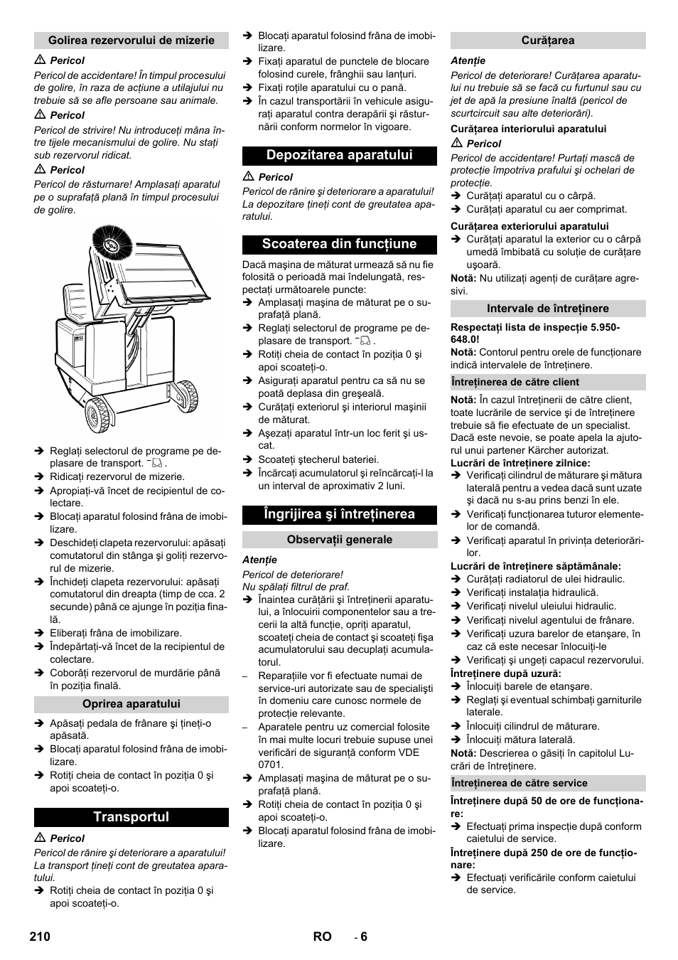 Karcher KM 150-500 BAT User Manual | Page 210 / 332