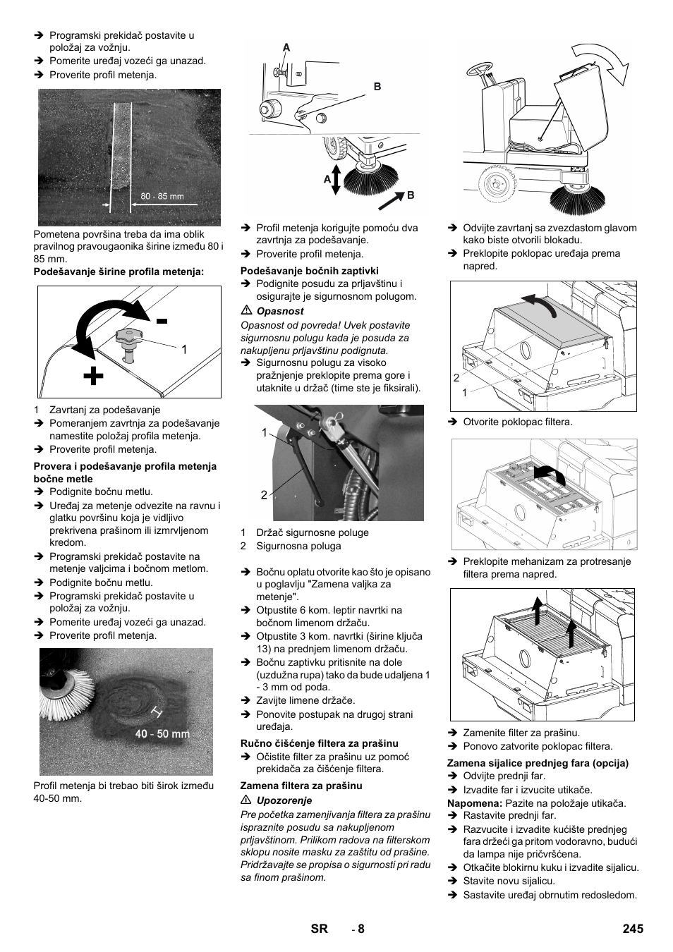 Karcher KM 150-500 BAT User Manual | Page 245 / 332