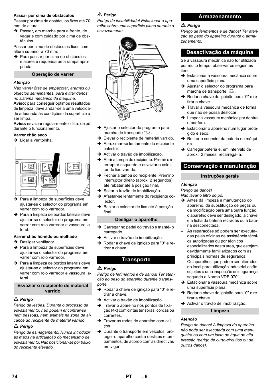 Karcher KM 150-500 BAT User Manual | Page 74 / 332