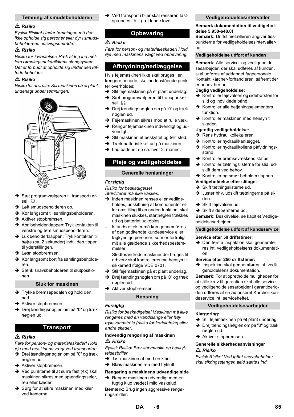 Karcher KM 150-500 BAT User Manual | Page 85 / 332