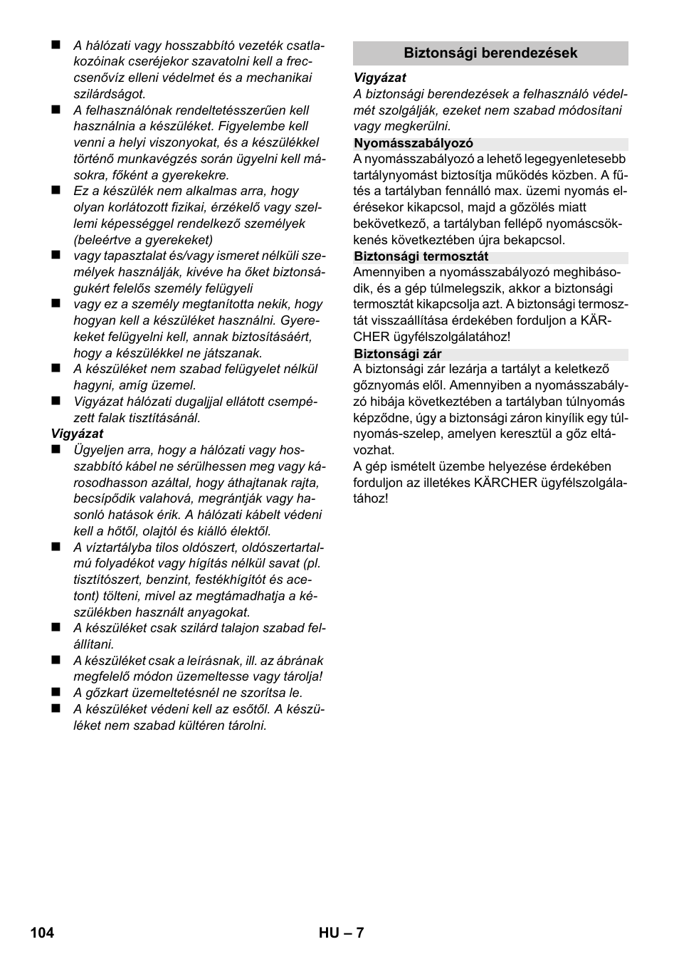 Karcher SC 1-020 User Manual | Page 104 / 202