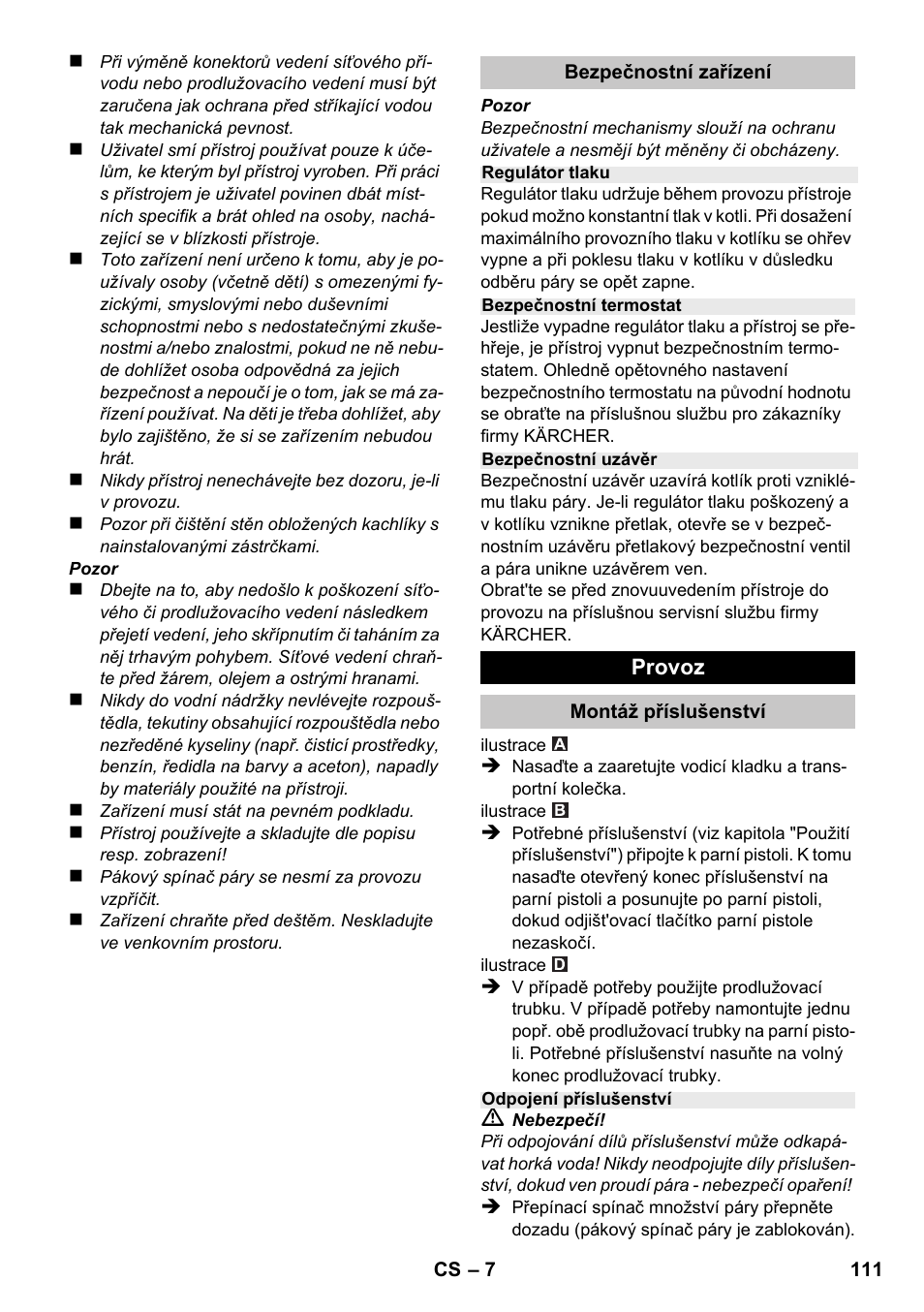 Karcher SC 1-020 User Manual | Page 111 / 202