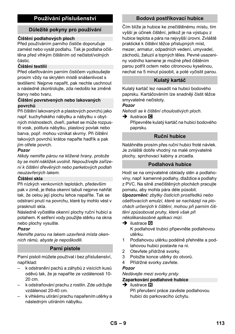 Karcher SC 1-020 User Manual | Page 113 / 202