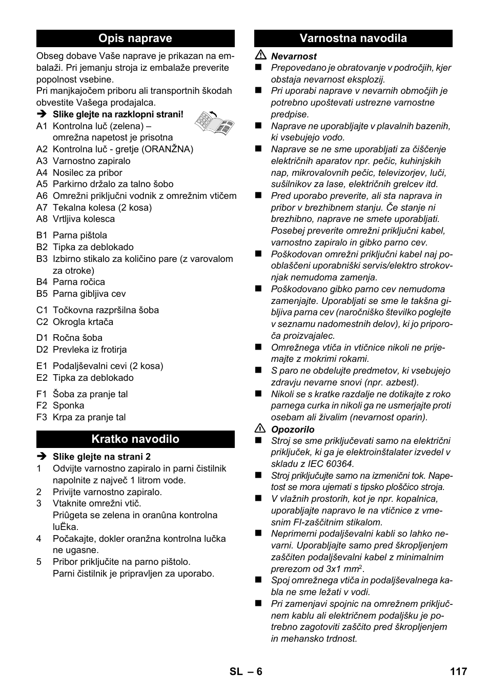 Karcher SC 1-020 User Manual | Page 117 / 202