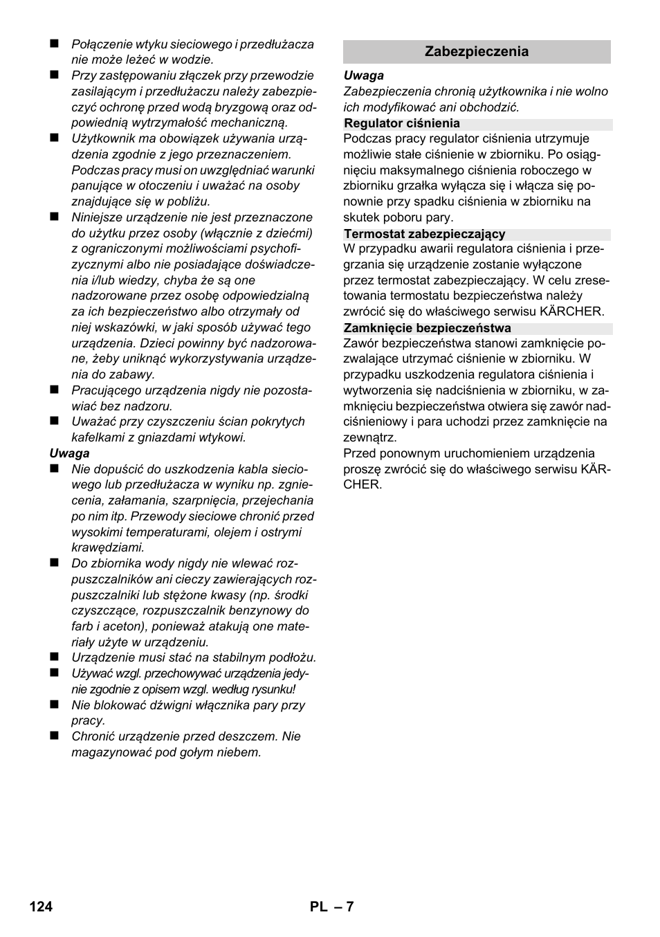 Karcher SC 1-020 User Manual | Page 124 / 202