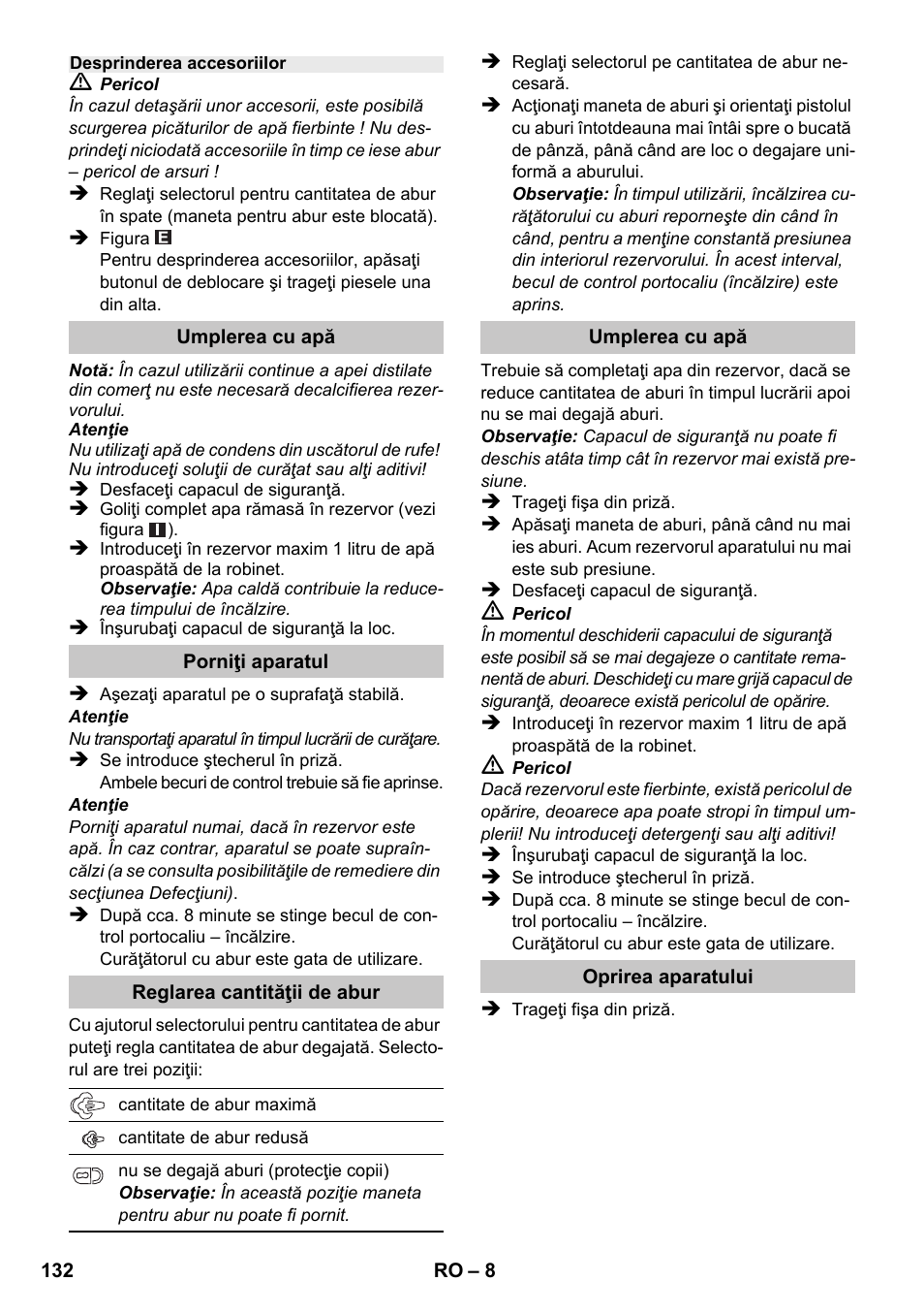 Karcher SC 1-020 User Manual | Page 132 / 202