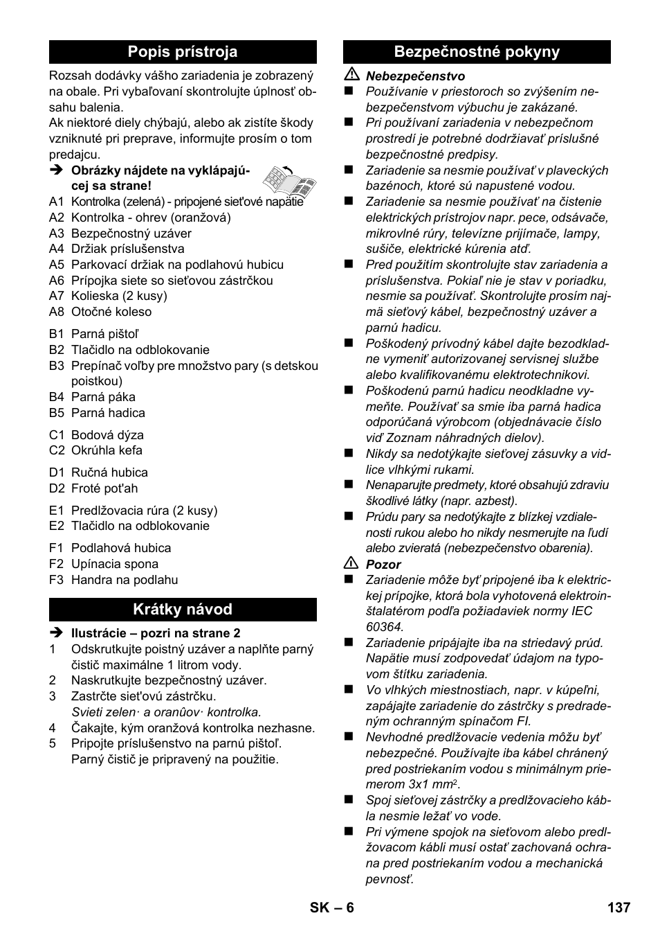 Karcher SC 1-020 User Manual | Page 137 / 202