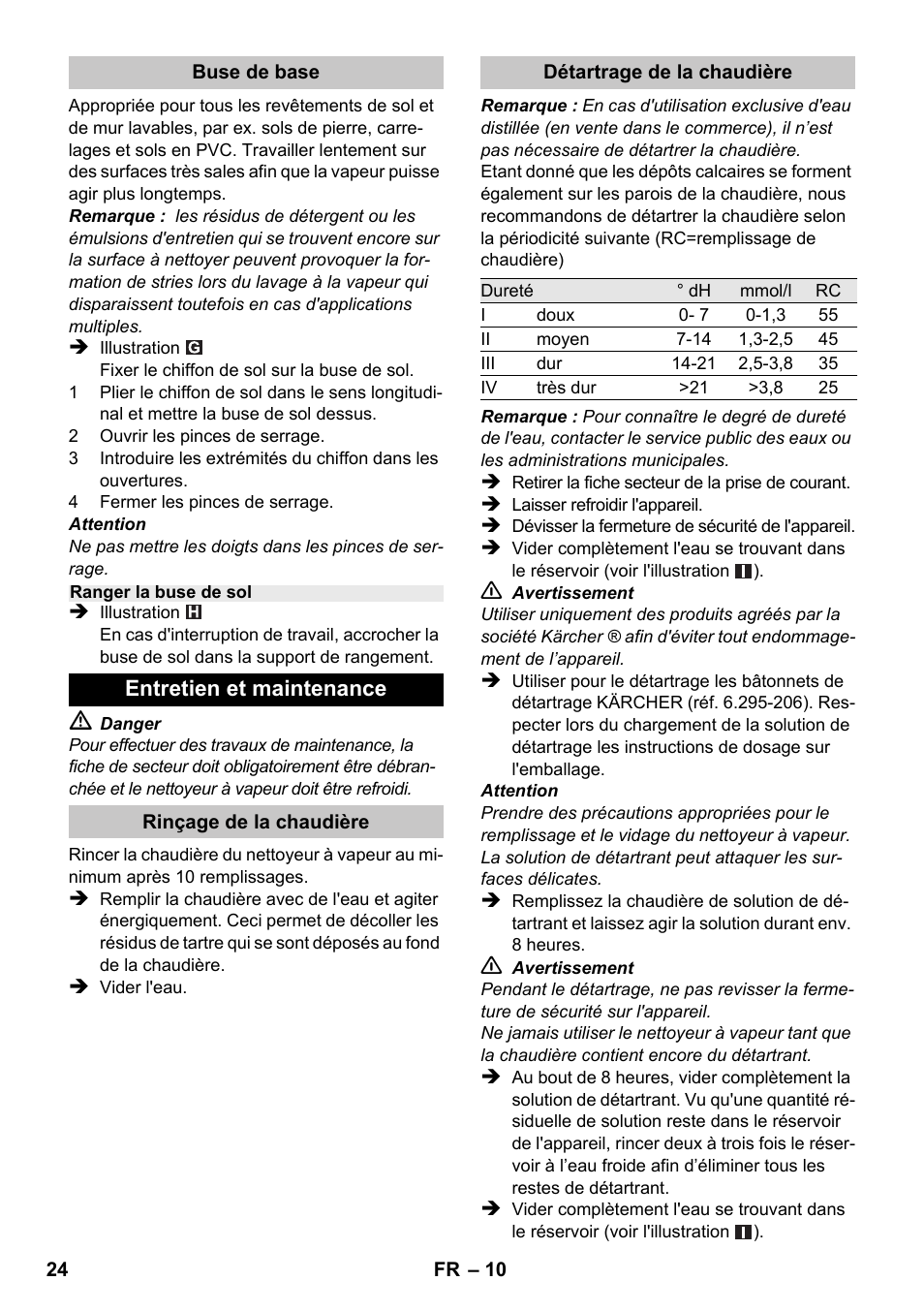 Karcher SC 1-020 User Manual | Page 24 / 202