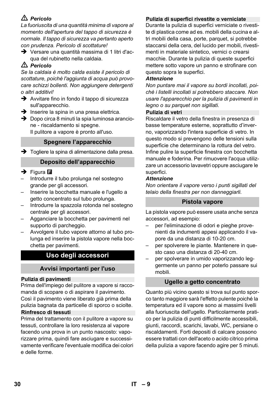 Karcher SC 1-020 User Manual | Page 30 / 202