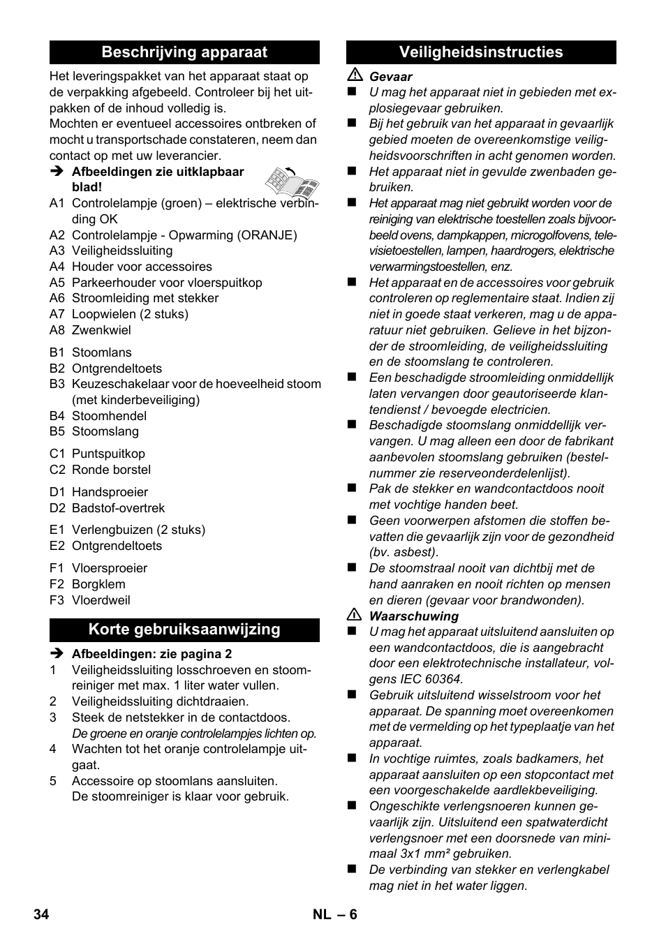 Karcher SC 1-020 User Manual | Page 34 / 202