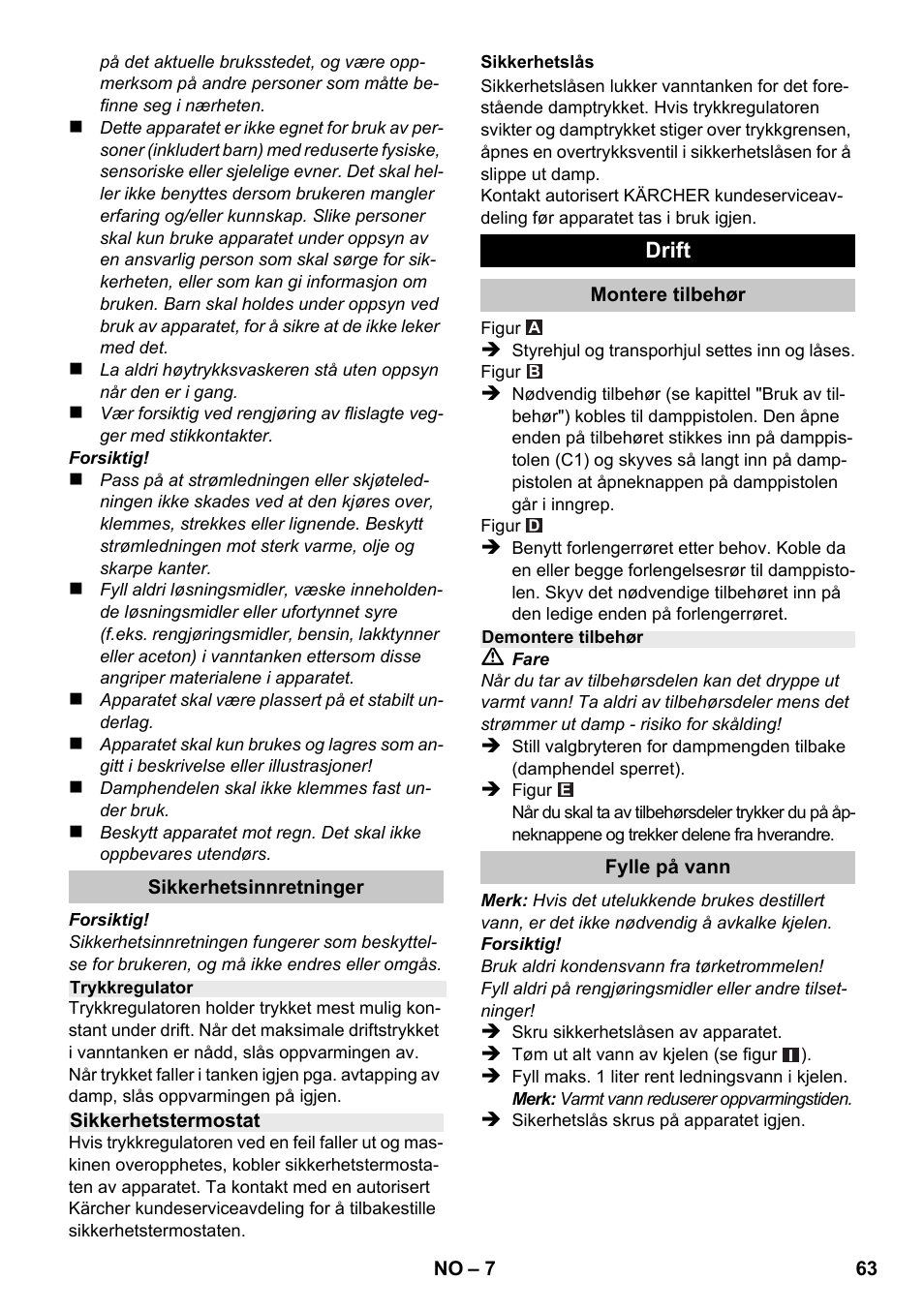 Karcher SC 1-020 User Manual | Page 63 / 202