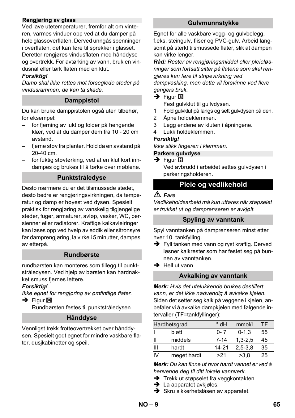 Karcher SC 1-020 User Manual | Page 65 / 202