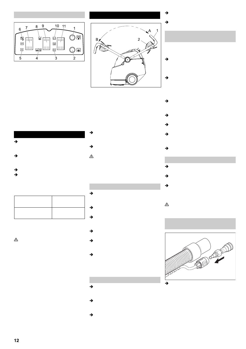 Mise en service, Utilisation | Karcher BRC 45-45 C User Manual | Page 12 / 112