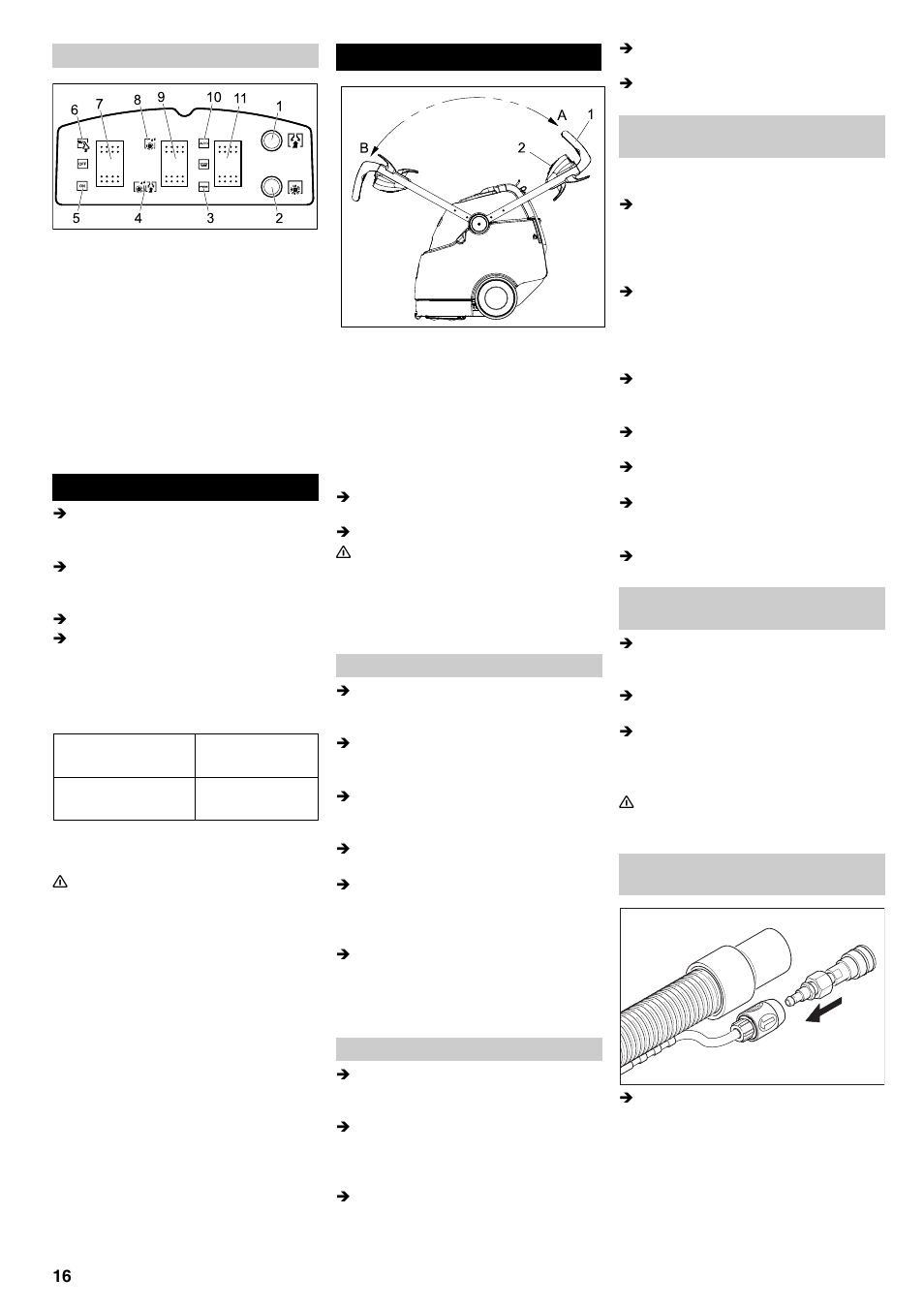 Messa in funzione | Karcher BRC 45-45 C User Manual | Page 16 / 112