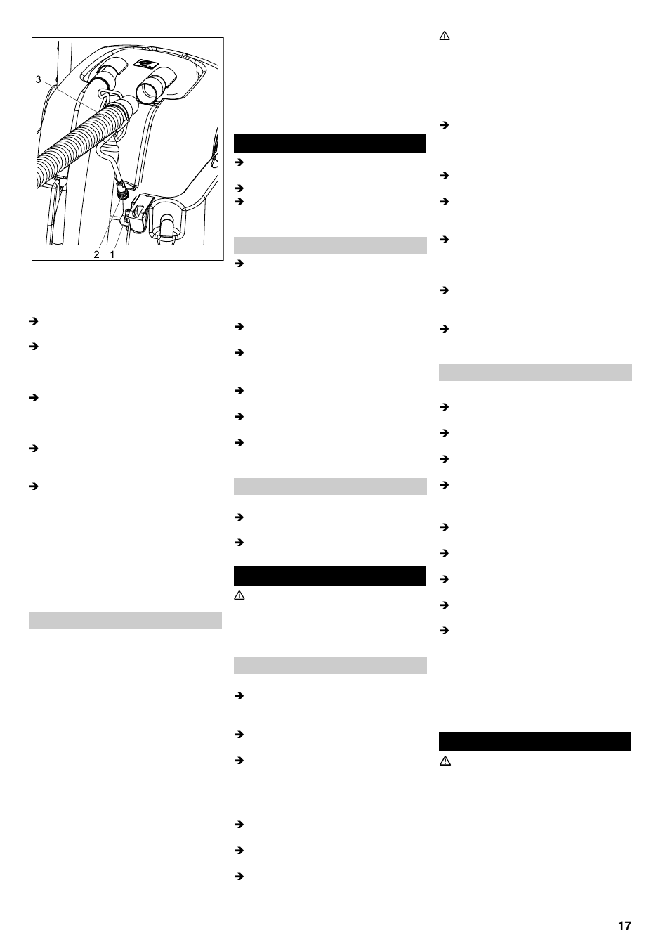 Messa fuori servizio, Cura e manutenzione, Risoluzione guasti | Karcher BRC 45-45 C User Manual | Page 17 / 112