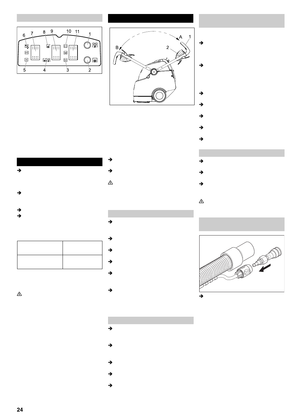 Puesta en marcha, Manejo | Karcher BRC 45-45 C User Manual | Page 24 / 112