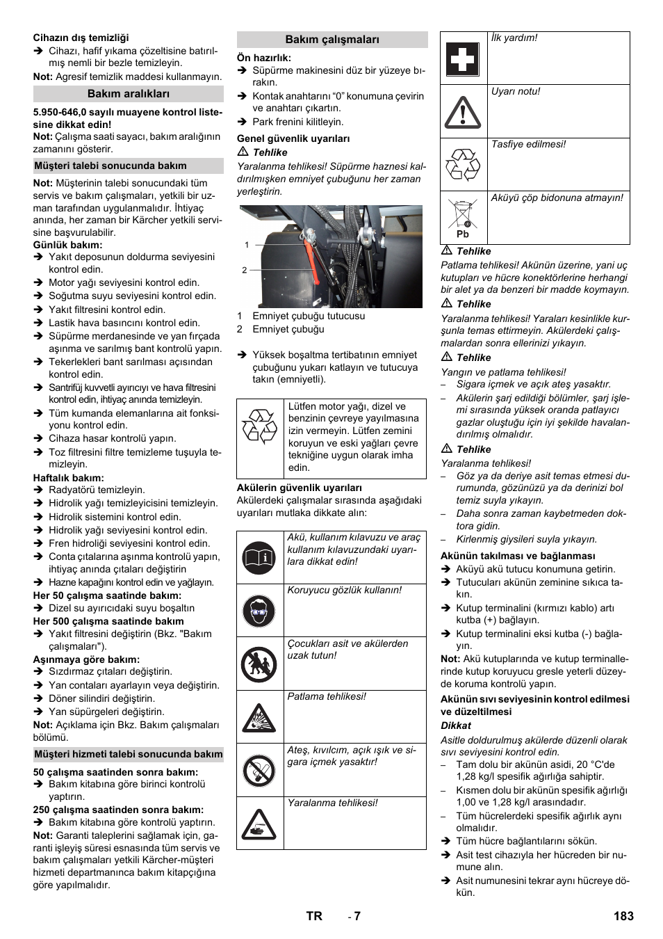 Karcher KM 170-600 D User Manual | Page 183 / 428