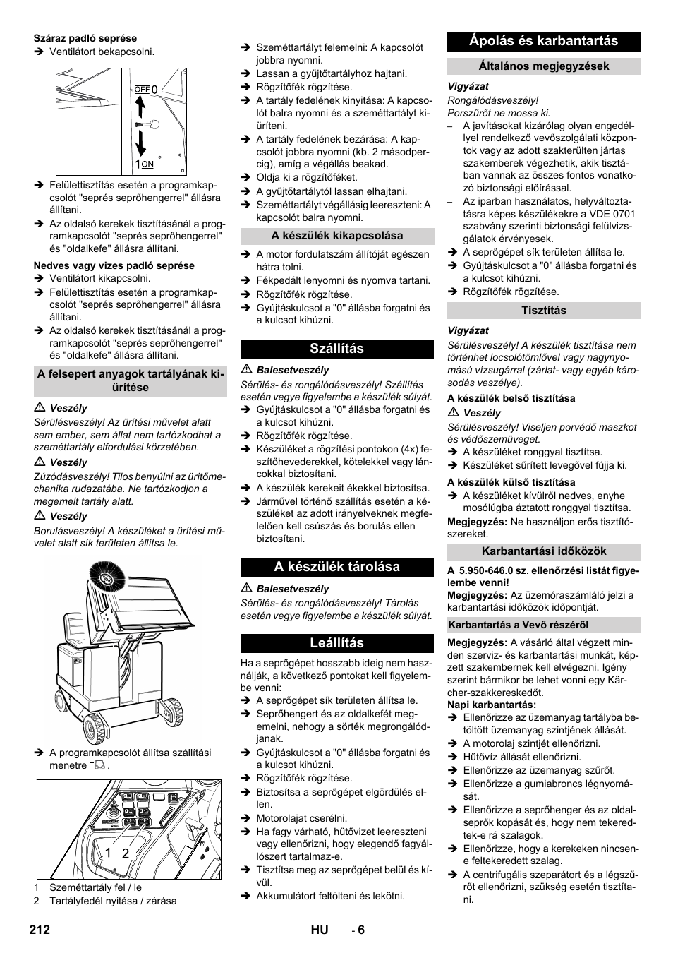 Karcher KM 170-600 D User Manual | Page 212 / 428