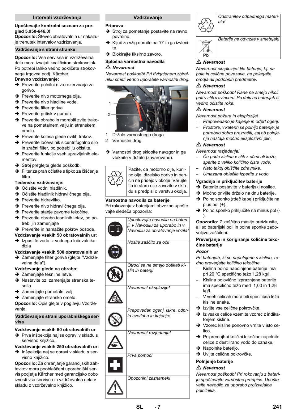 Karcher KM 170-600 D User Manual | Page 241 / 428