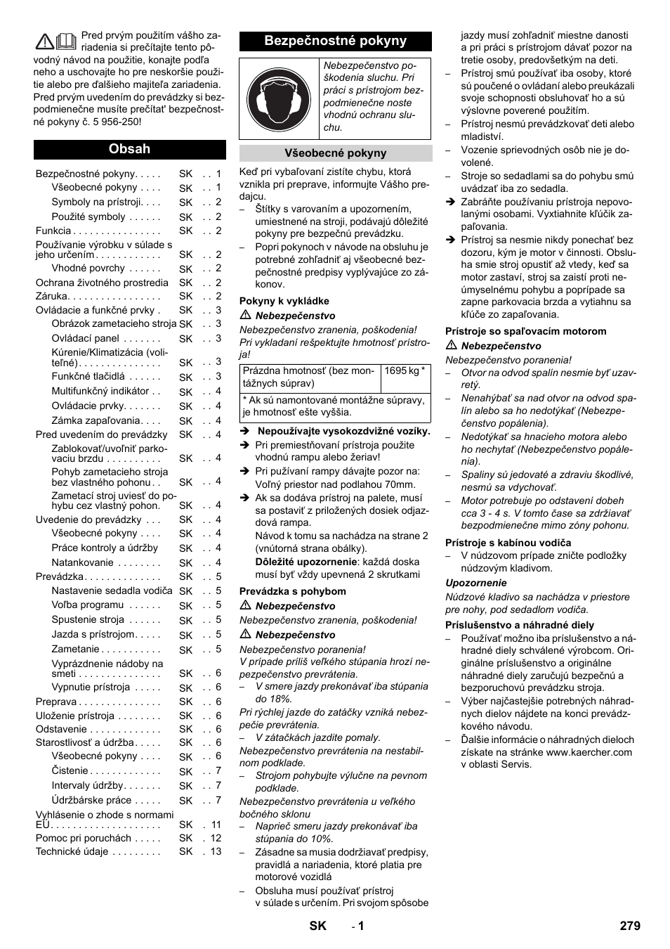 Karcher KM 170-600 D User Manual | Page 279 / 428