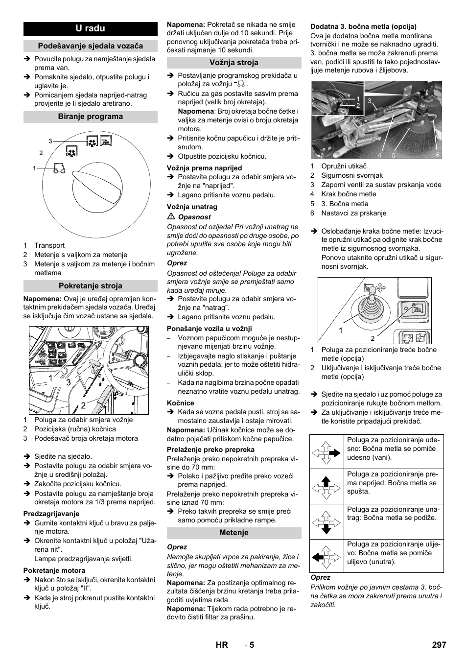 U radu | Karcher KM 170-600 D User Manual | Page 297 / 428