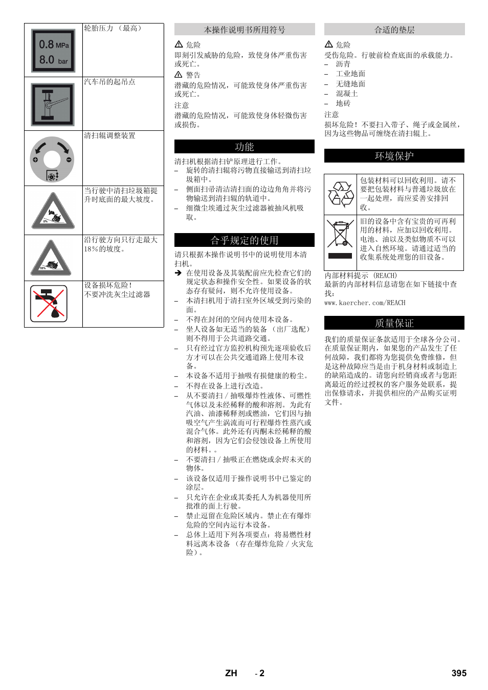 㛑 ড়т㾘ᅮⱘփ, 䋼䞣ֱ䆕 | Karcher KM 170-600 D User Manual | Page 395 / 428