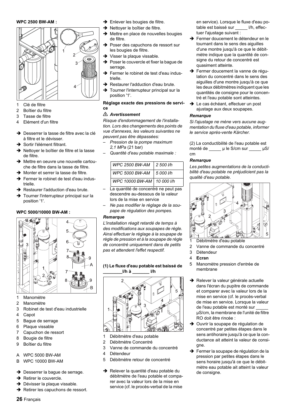 Karcher Úpravna vody WPC 5000 CD User Manual | Page 26 / 98