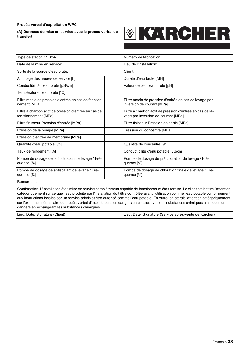 Karcher Úpravna vody WPC 5000 CD User Manual | Page 33 / 98
