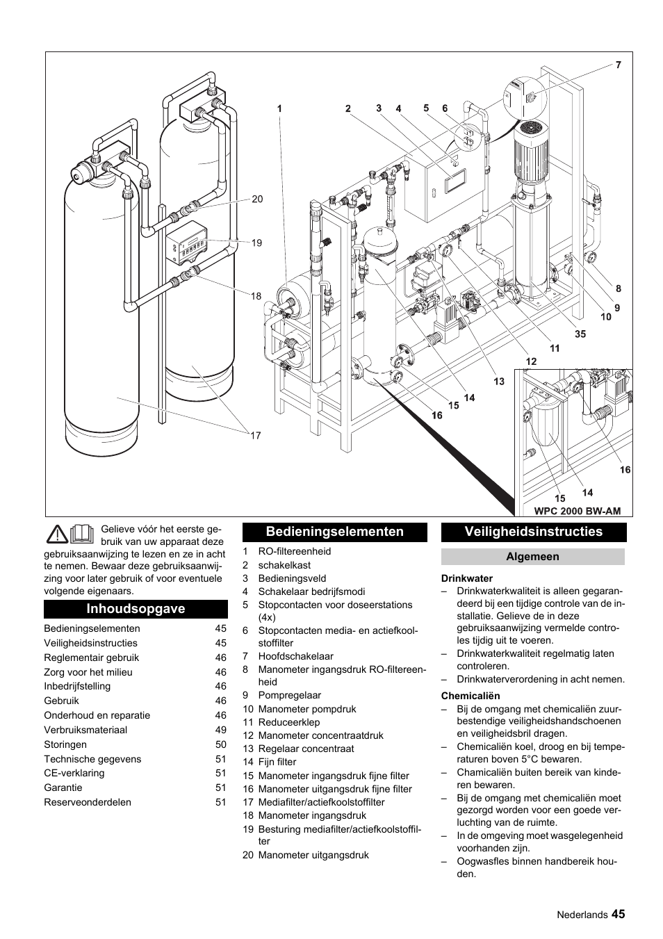 Karcher Úpravna vody WPC 5000 CD User Manual | Page 45 / 98