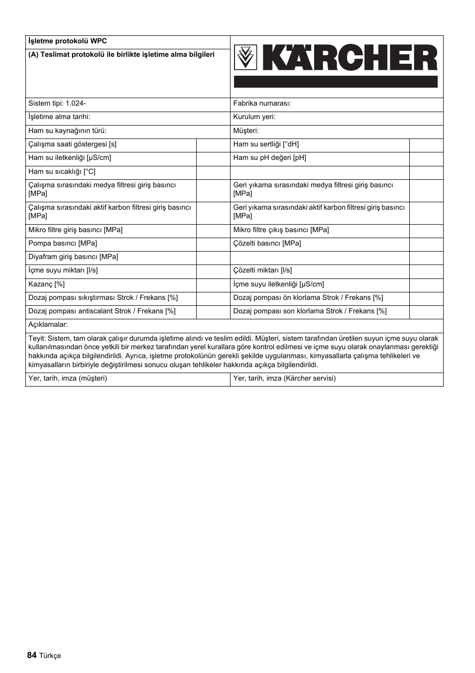 Karcher Úpravna vody WPC 5000 CD User Manual | Page 84 / 98