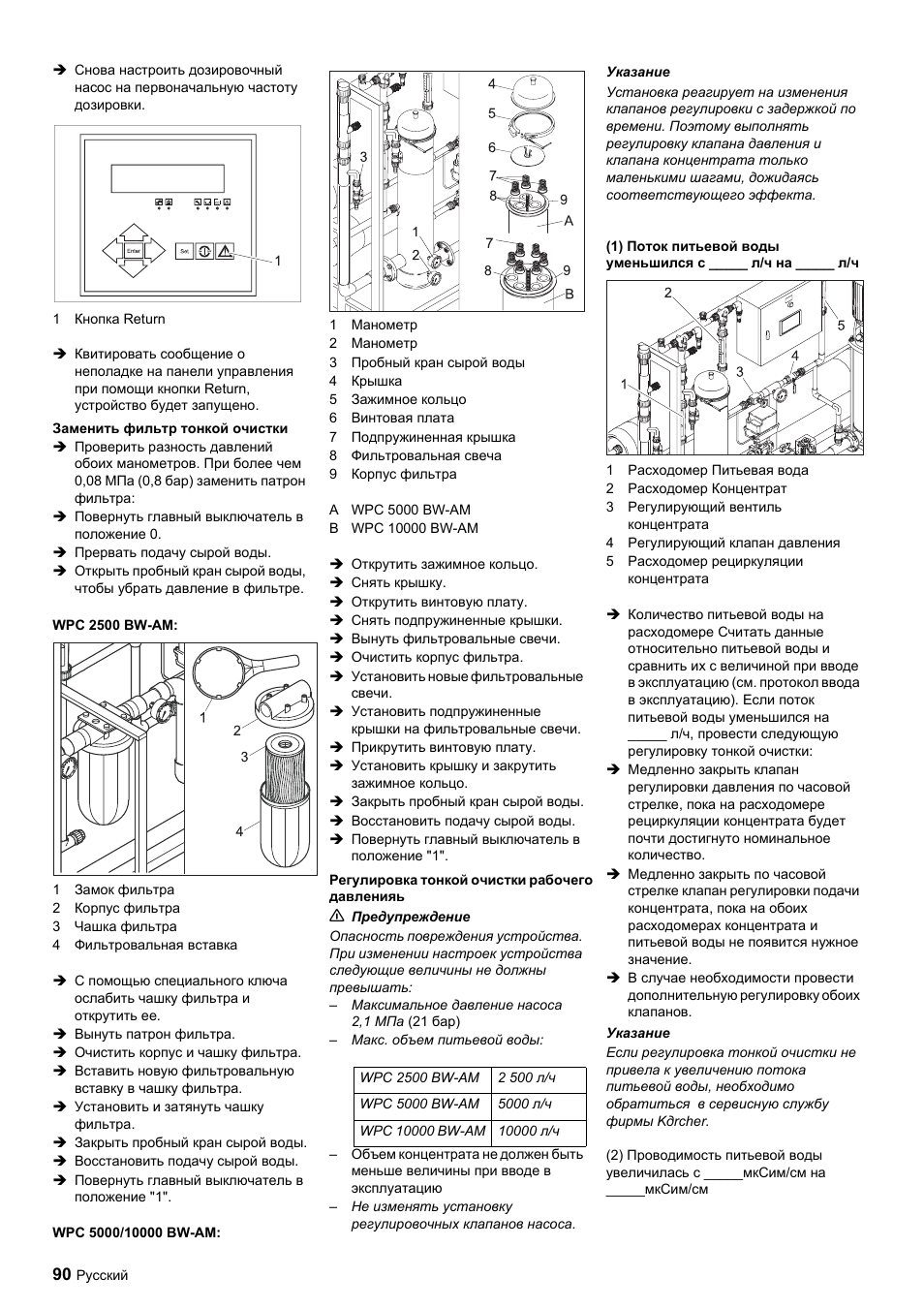 Karcher Úpravna vody WPC 5000 CD User Manual | Page 90 / 98